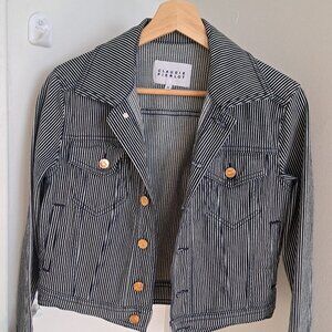 Claudie Pierlot Navy Sttipe jacket